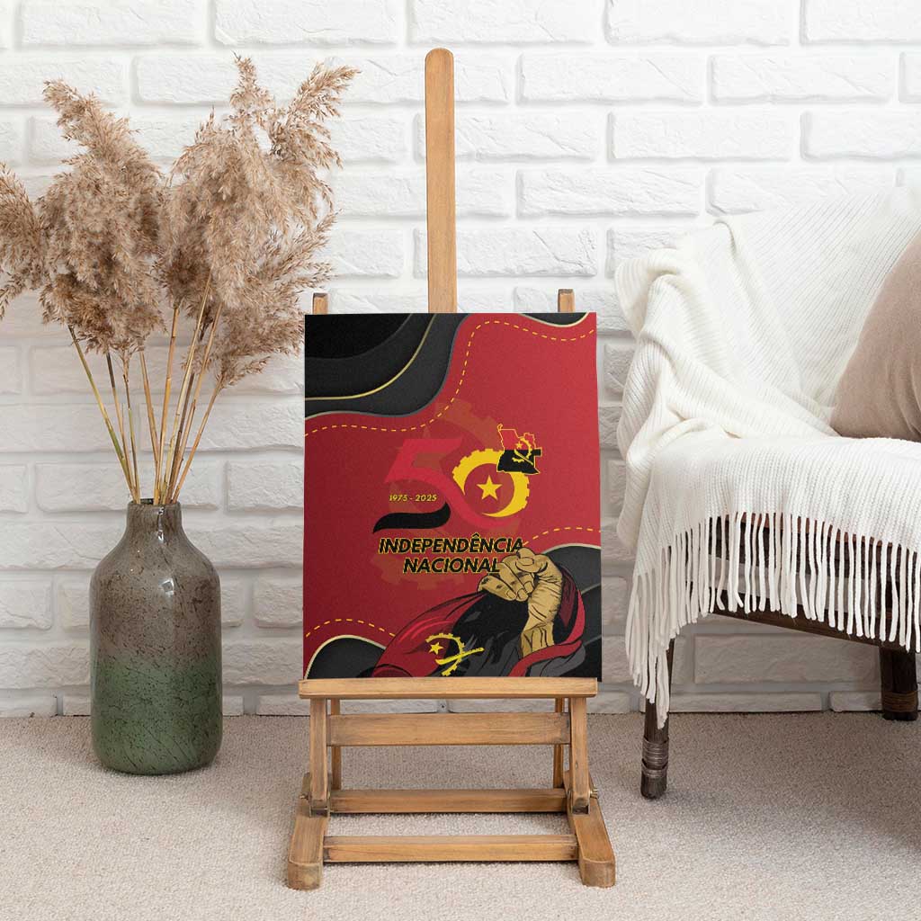 Dia da Independencia de Angola Canvas Wall Art Virtus Unita Fortior - African Pride