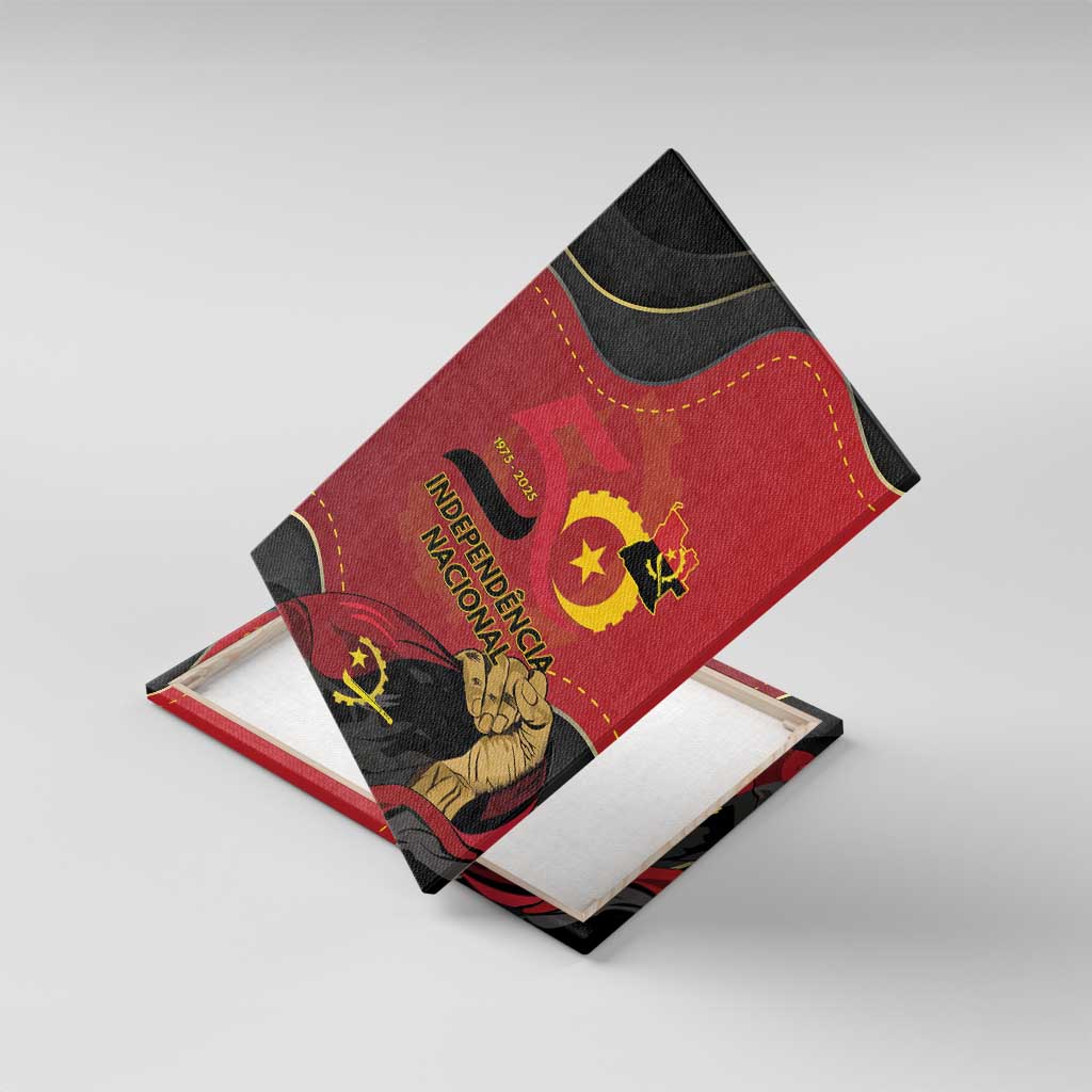 Dia da Independencia de Angola Canvas Wall Art Virtus Unita Fortior - African Pride