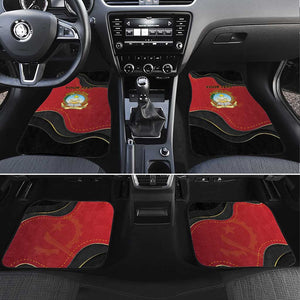 Personalized Dia da Independencia de Angola Car Mats Virtus Unita Fortior - African Pride