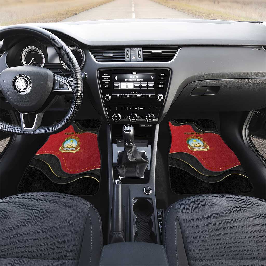 Personalized Dia da Independencia de Angola Car Mats Virtus Unita Fortior - African Pride