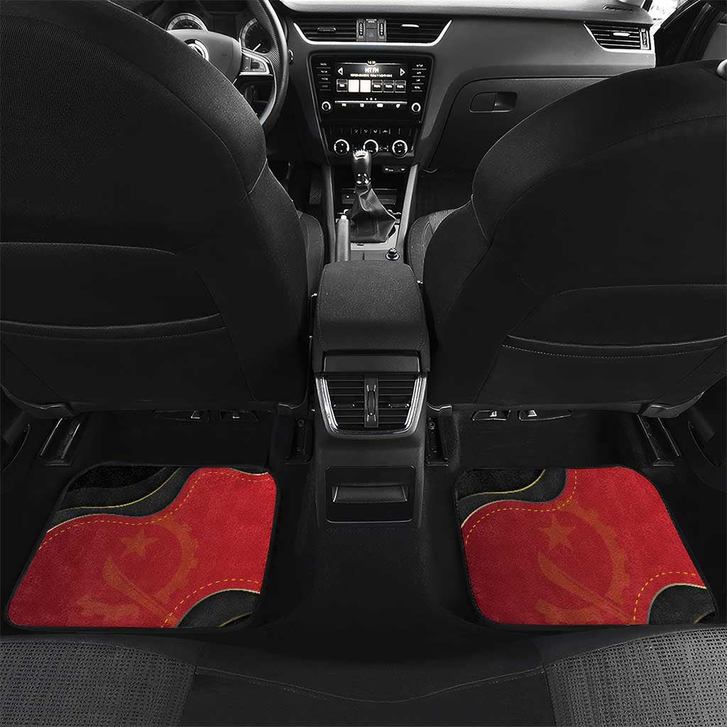 Personalized Dia da Independencia de Angola Car Mats Virtus Unita Fortior - African Pride