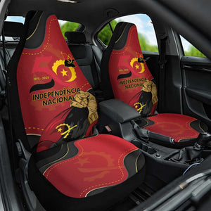 Dia da Independencia de Angola Car Seat Cover Virtus Unita Fortior - African Pride