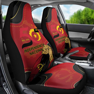 Dia da Independencia de Angola Car Seat Cover Virtus Unita Fortior - African Pride