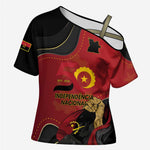 Personalized Angola Independence Day Cross Shoulder Shirt Virtue Is Stronger When United