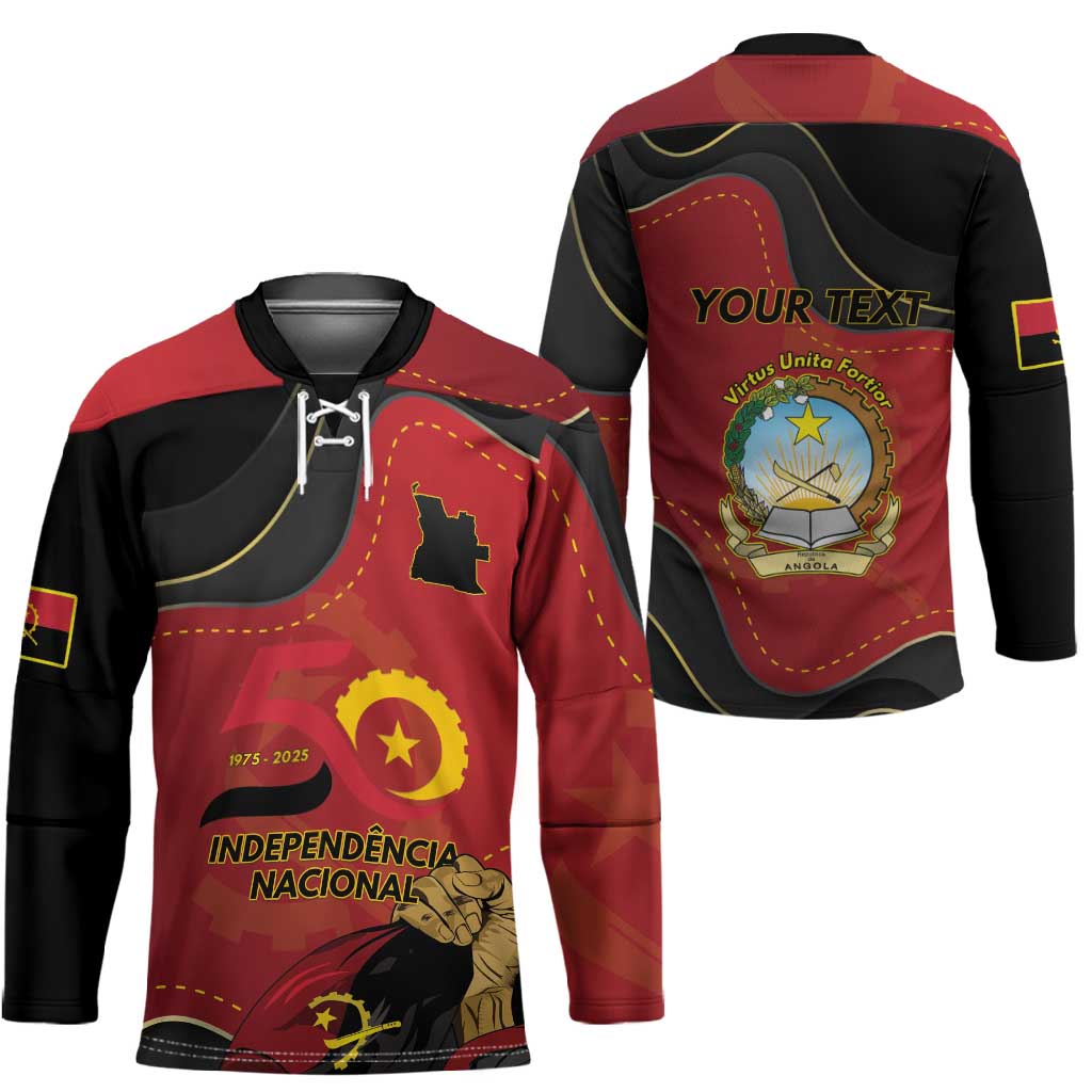 Personalized Angola Independence Day Hockey Jersey Virtue Is Stronger When United
