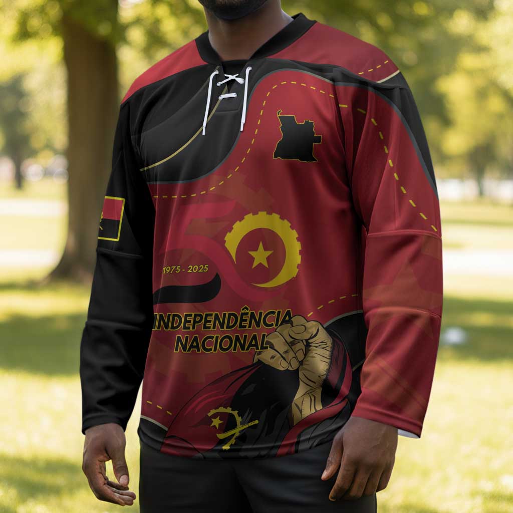 Personalized Angola Independence Day Hockey Jersey Virtue Is Stronger When United
