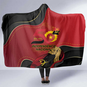 Dia da Independencia de Angola Hooded Blanket Virtus Unita Fortior - African Pride