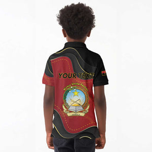 Personalized Dia da Independencia de Angola Kid Polo Shirt Virtus Unita Fortior - African Pride