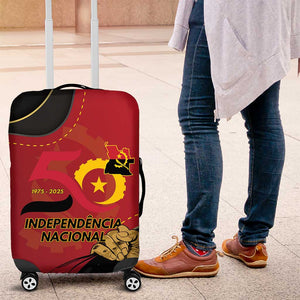 Dia da Independencia de Angola Luggage Cover Virtus Unita Fortior - African Pride