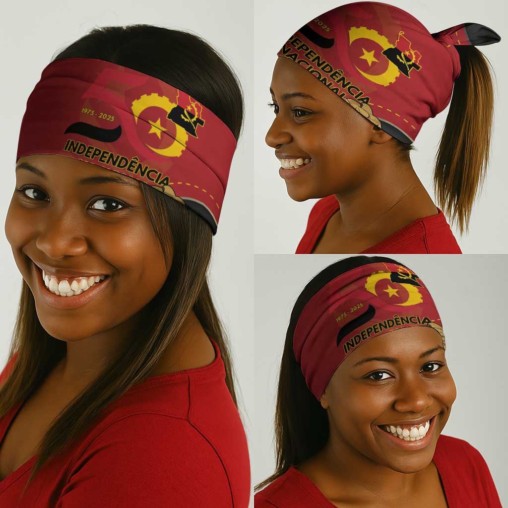 Dia da Independencia de Angola Neck Gaiter Virtus Unita Fortior - African Pride