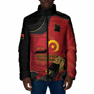 Personalized Angola Independence Day Padded Jacket Virtue Is Stronger When United