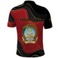 Personalized Dia da Independencia de Angola Polo Shirt Virtus Unita Fortior - African Pride