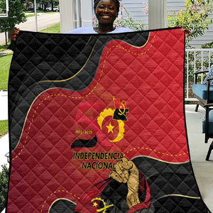 Dia da Independencia de Angola Quilt Virtus Unita Fortior - African Pride