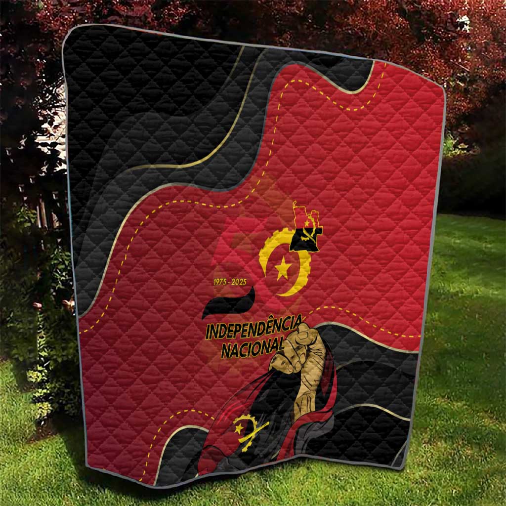 Dia da Independencia de Angola Quilt Virtus Unita Fortior - African Pride