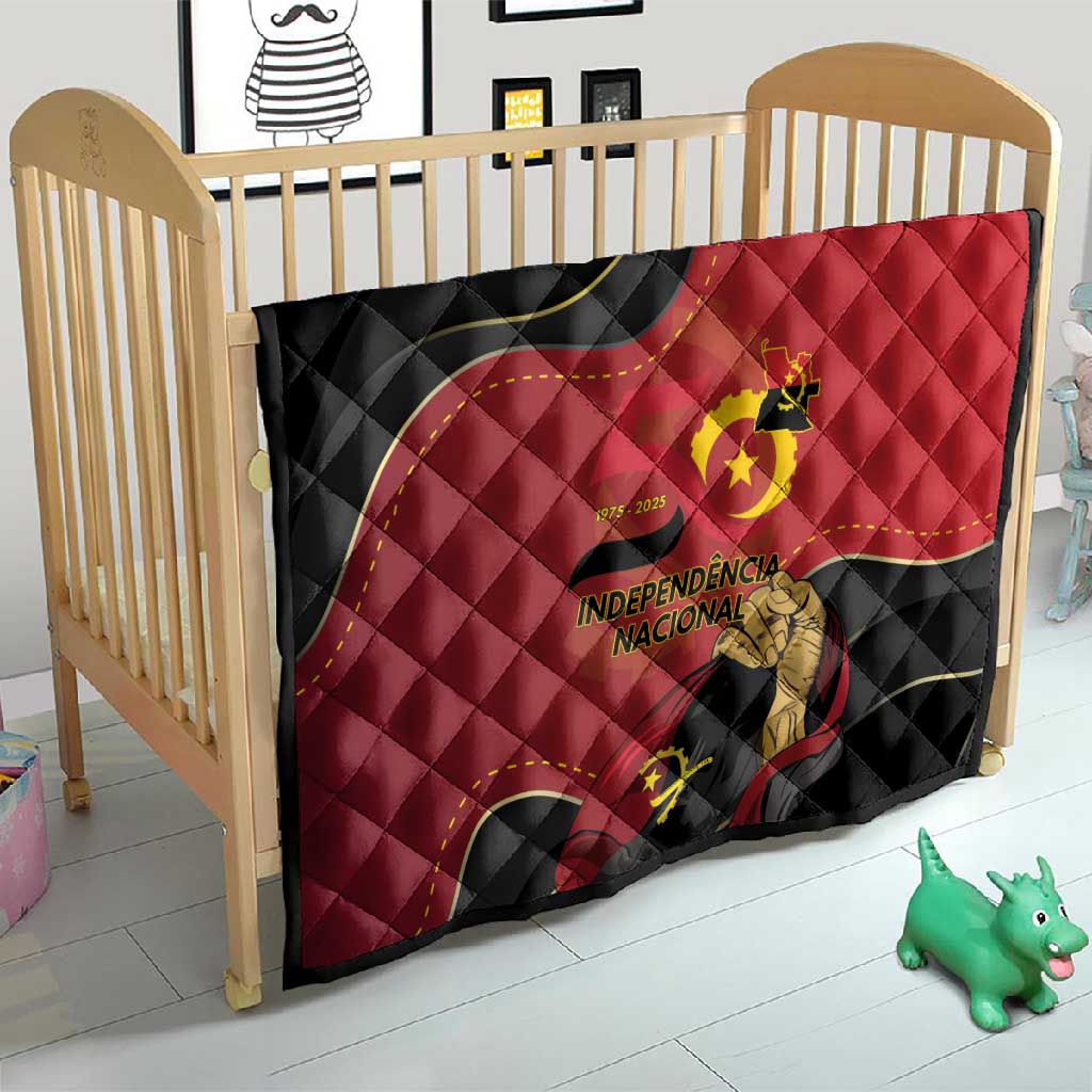 Dia da Independencia de Angola Quilt Virtus Unita Fortior - African Pride
