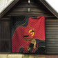 Dia da Independencia de Angola Quilt Virtus Unita Fortior - African Pride