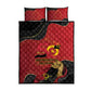 Dia da Independencia de Angola Quilt Bed Set Virtus Unita Fortior - African Pride
