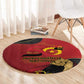Dia da Independencia de Angola Round Carpet Virtus Unita Fortior - African Pride