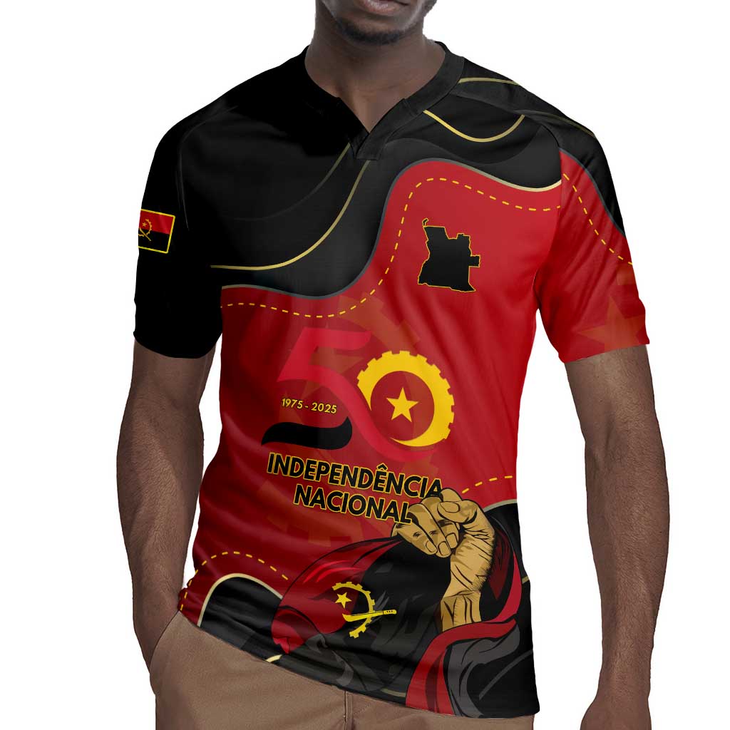 Personalized Dia da Independencia de Angola Rugby Jersey Virtus Unita Fortior - African Pride