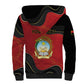 Personalized Dia da Independencia de Angola Sherpa Hoodie Virtus Unita Fortior - African Pride