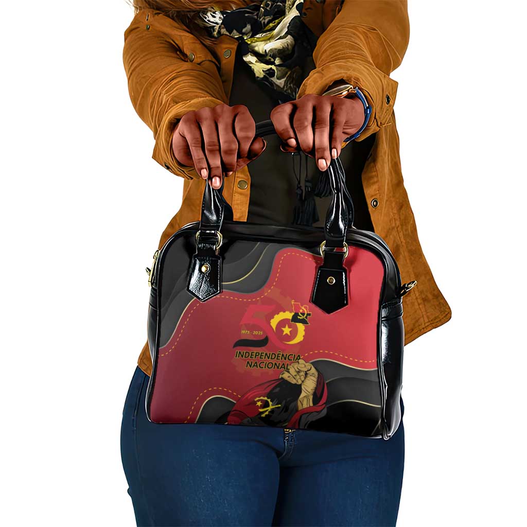 Dia da Independencia de Angola Shoulder Handbag Virtus Unita Fortior - African Pride