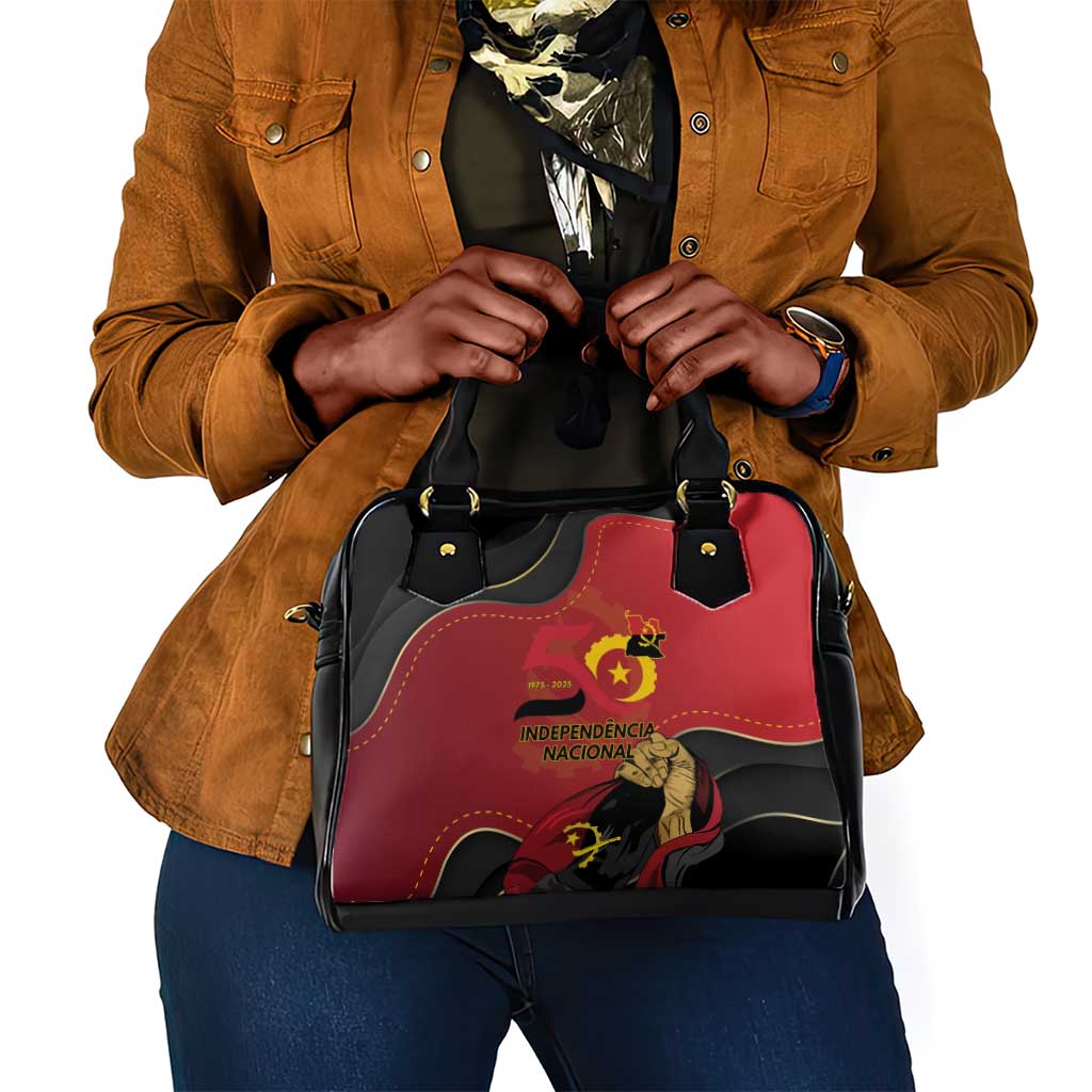 Dia da Independencia de Angola Shoulder Handbag Virtus Unita Fortior - African Pride