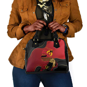 Dia da Independencia de Angola Shoulder Handbag Virtus Unita Fortior - African Pride
