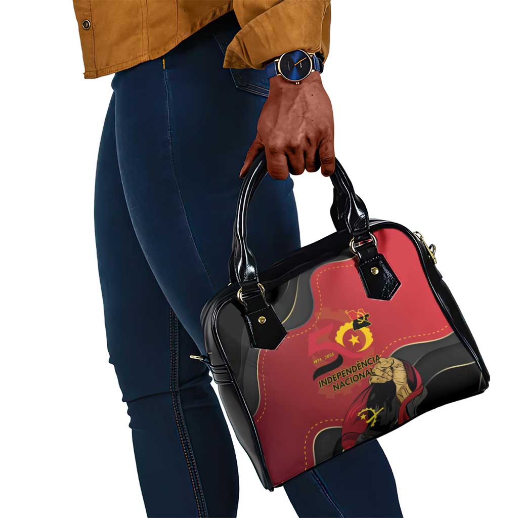 Dia da Independencia de Angola Shoulder Handbag Virtus Unita Fortior - African Pride