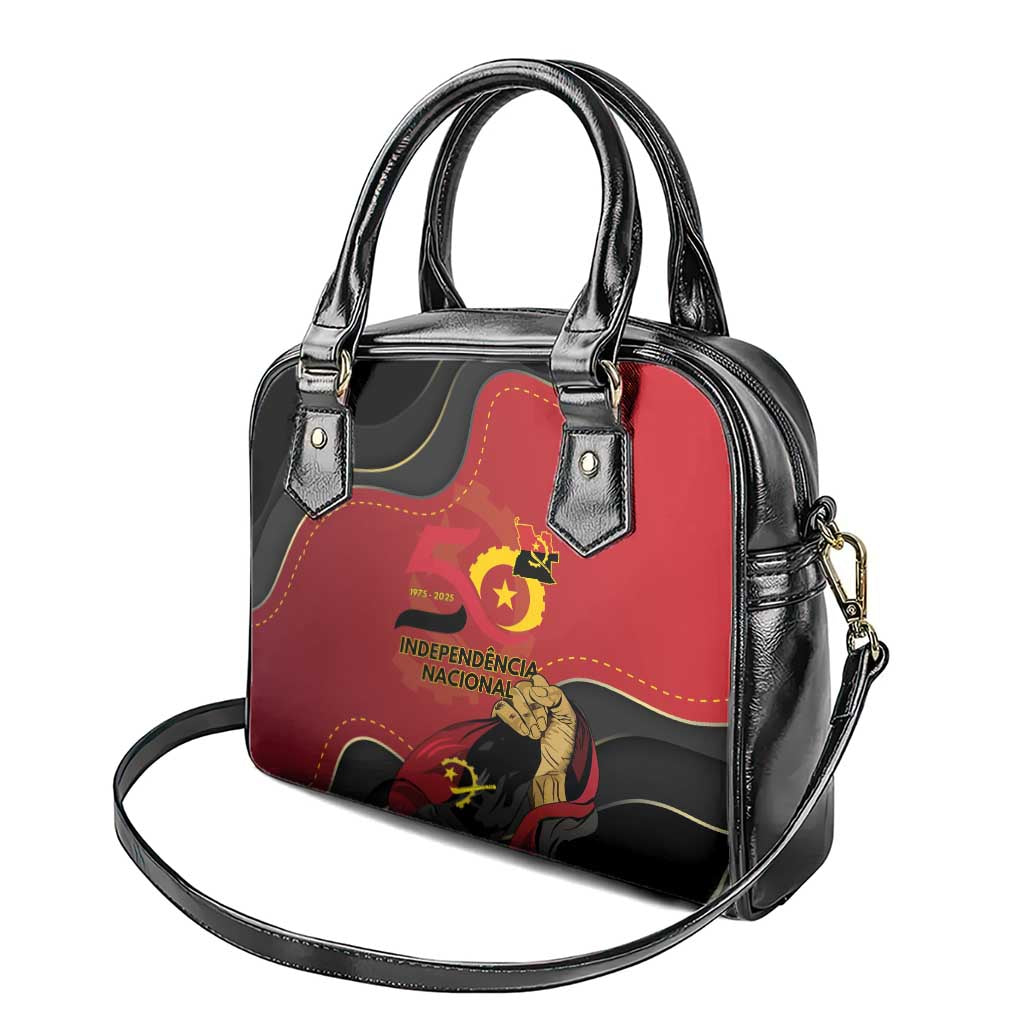 Dia da Independencia de Angola Shoulder Handbag Virtus Unita Fortior - African Pride
