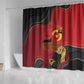 Dia da Independencia de Angola Shower Curtain Virtus Unita Fortior - African Pride