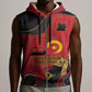 Personalized Dia da Independencia de Angola Sleeveless Zip Hoodie Virtus Unita Fortior - African Pride