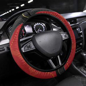 Dia da Independencia de Angola Steering Wheel Cover Virtus Unita Fortior - African Pride