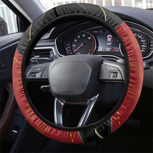 Dia da Independencia de Angola Steering Wheel Cover Virtus Unita Fortior - African Pride