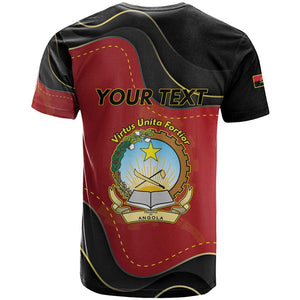 Personalized Dia da Independencia de Angola T shirt Virtus Unita Fortior - African Pride