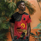 Personalized Dia da Independencia de Angola T shirt Virtus Unita Fortior - African Pride