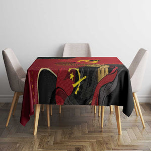Dia da Independencia de Angola Tablecloth Virtus Unita Fortior - African Pride