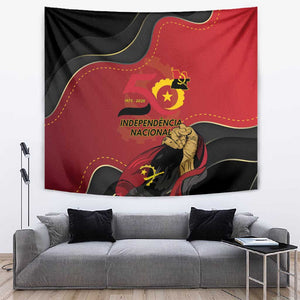 Dia da Independencia de Angola Tapestry Virtus Unita Fortior - African Pride
