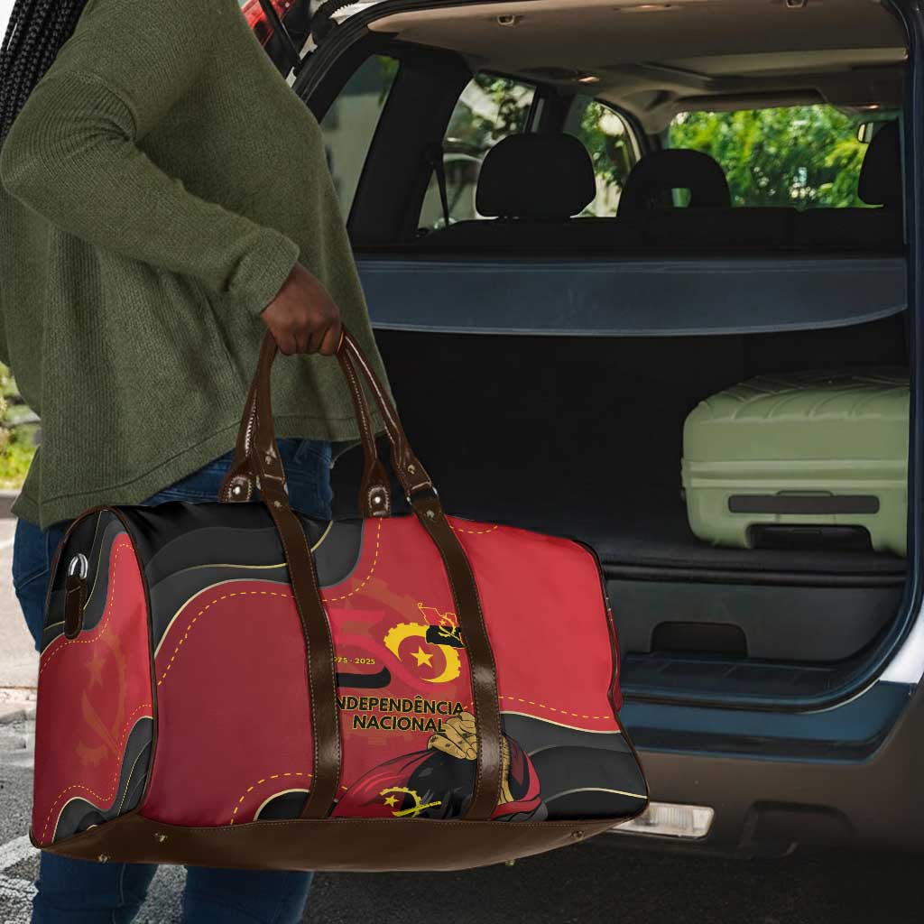 Angola Independence Day Travel Bag Virtue Is Stronger When United