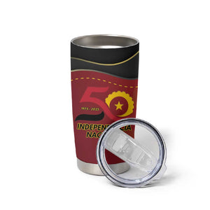 Personalized Dia da Independencia de Angola Tumbler Cup Virtus Unita Fortior - African Pride