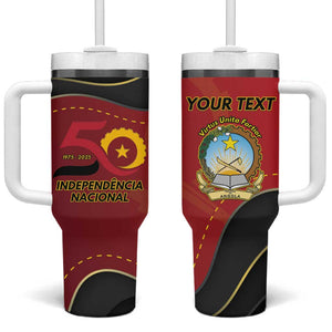 Personalized Dia da Independencia de Angola Tumbler With Handle Virtus Unita Fortior - African Pride