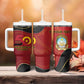 Personalized Dia da Independencia de Angola Tumbler With Handle Virtus Unita Fortior - African Pride
