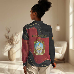 Personalized Dia da Independencia de Angola Women Casual Shirt Virtus Unita Fortior - African Pride