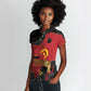 Personalized Dia da Independencia de Angola Women Polo Shirt Virtus Unita Fortior - African Pride