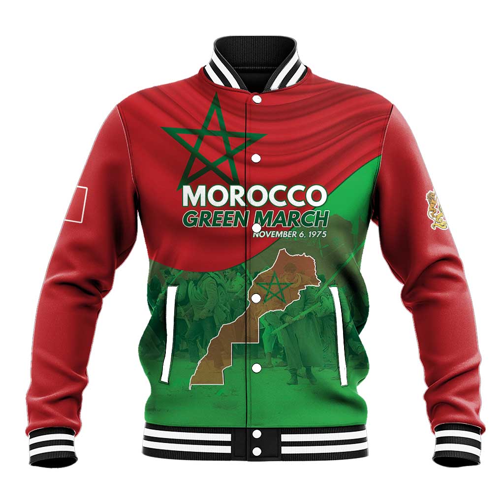 Morocco La Marche Verte Baseball Jacket Happy 50th Anniversary - African Pride