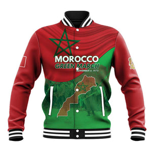 Morocco La Marche Verte Baseball Jacket Happy 50th Anniversary - African Pride