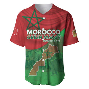 Morocco La Marche Verte Baseball Jersey Happy 50th Anniversary - African Pride