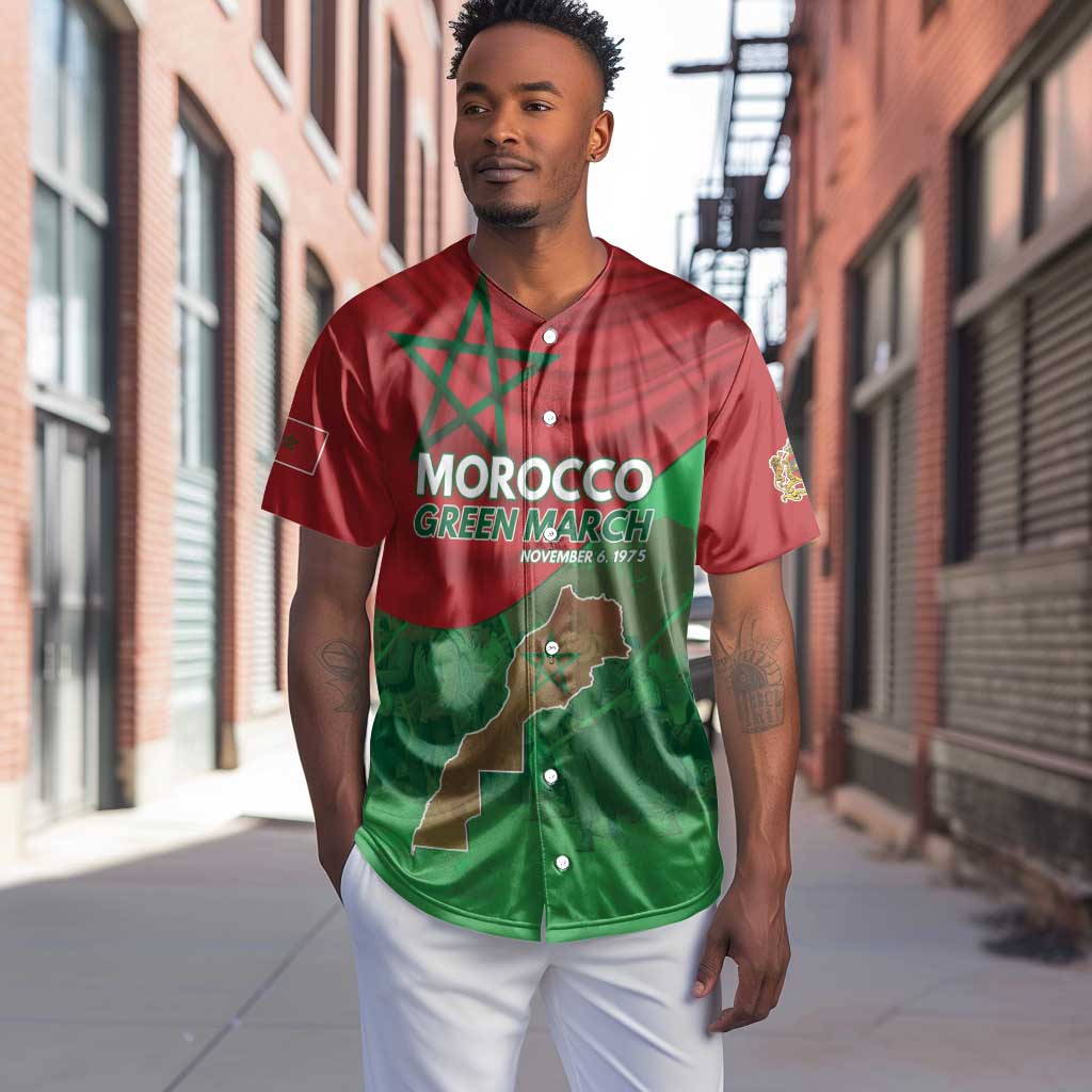 Morocco La Marche Verte Baseball Jersey Happy 50th Anniversary - African Pride