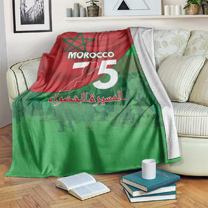 Morocco La Marche Verte Blanket Happy 50th Anniversary - African Pride