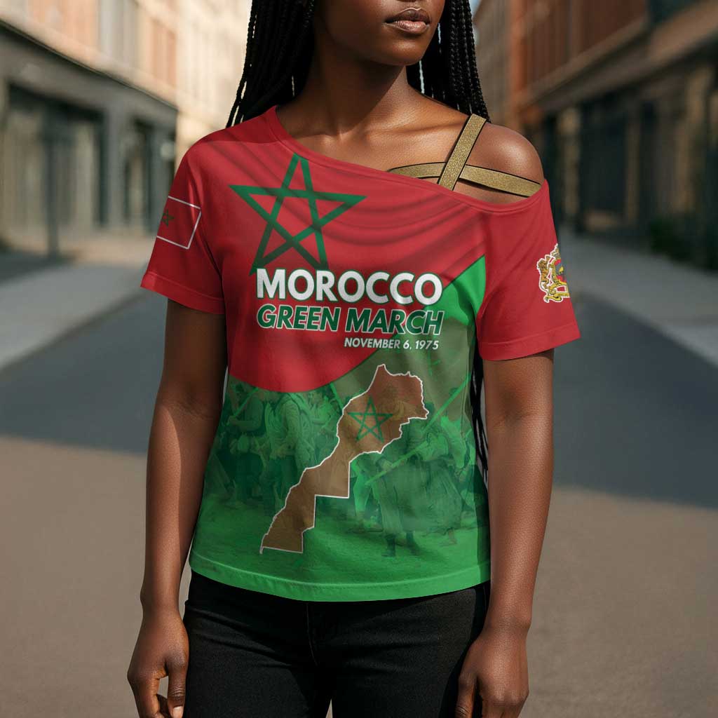 Morocco Green March Day Cross Shoulder Shirt One People - One Nation