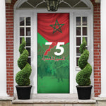 Morocco Green March Day Door Cover One People - One Nation